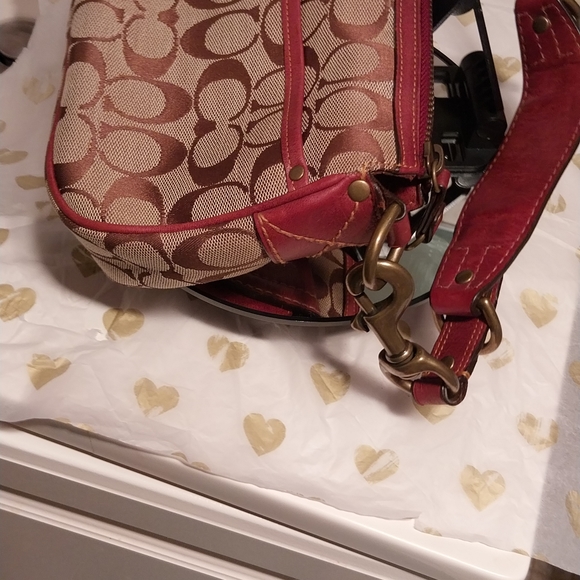 Vintage Coach Legacy Signature Leather and Suede Handbag - Picture 8 of 17